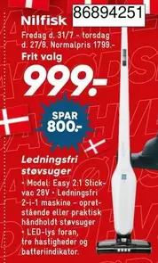Easy - Ledningsfri støvsuger