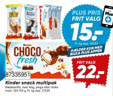 Kinder - snack multipak