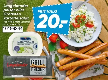 Langeland pølser eller Graasten kartoffelsalat 10199344