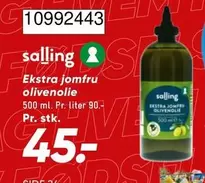 Ekstra jomfru olivenolie 500 ml.