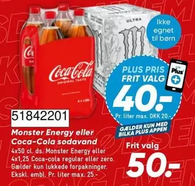 Coca Cola - Monster Energy eller Coca-Cola sodavand 51842201