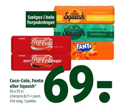 Coca Cola - Coca-Cola, Fanta eller Squash