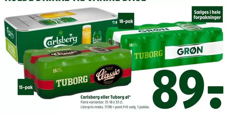 Carlsberg - eller Tuborg el.