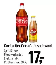 Coca Cola - Cocio eller  sodavand