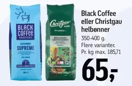Black Coffee eller Christgau helbønner
