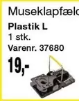 Museklapfælde Plastik L