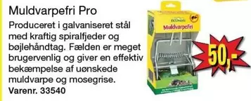 Muldvarpefri Pro