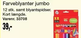 Kort - Farveblyanter jumbo
