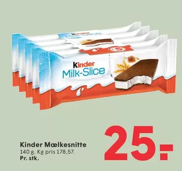 Kinder - Mælkesnitte