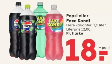 Pepsi - eller Faxe Kondi