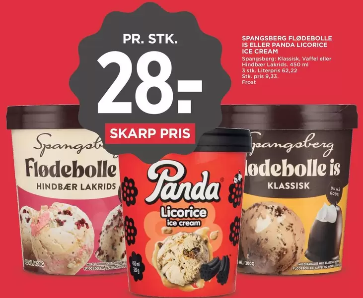 Flødebolle is / Licorice ice cream