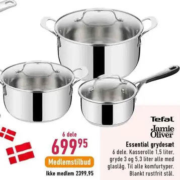 Jamie Oliver - Essential grydesæt