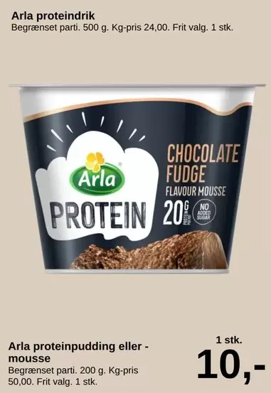 Arla -  proteinpudding eller - mousse