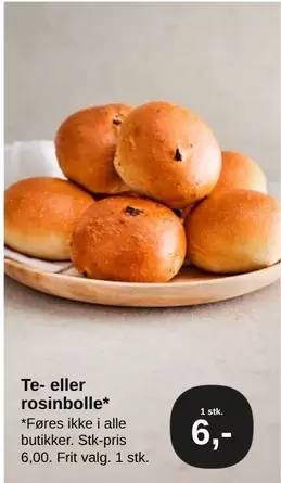 Te- eller rosinbolle