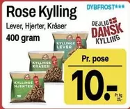 Rose - Kylling Lever, Hjerter, Kræser