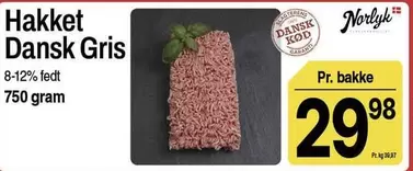 Hakket Dansk Gris
