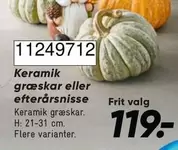 Keramik -  græskar eller efterårsnisse