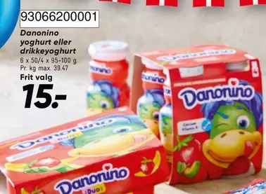 Duo - 930662000001 Danonino yoghurt eller drikkeyoghurt