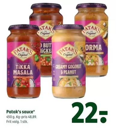 Patak's sauce