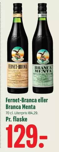 Branca - Fernet- eller  Menta