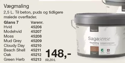 Shell - Vægmaling Glans 7