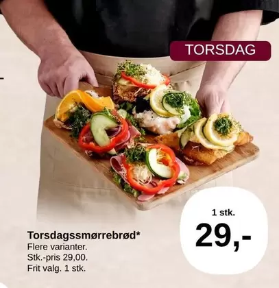 Torsdagssmørrebrød