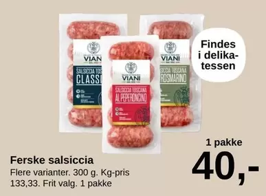 Ferske salsiccia