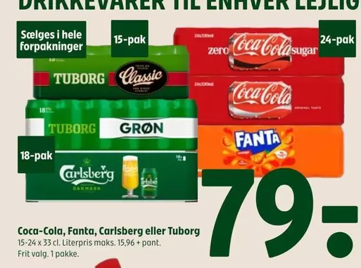 Coca Cola - Coca-Cola, Fanta, Carlsberg eller Tuborg