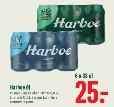 Harboe 
Classic eller Pilsner