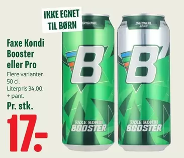 Faxe -  Kondi Booster eller Pro