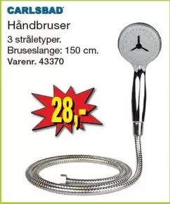 H
ndbruser 3 str
letyper. Bruse
slange: 150 cm. Varenr. 43370