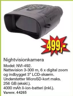 Nightvisionkamera Model: NVI-492