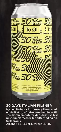Den - 30 DAYS ITALIAN PILSNER