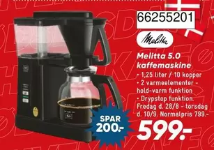 5.0 kaffemaskine 66255201