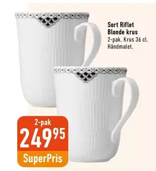 Sort Riflet Blonde krus
