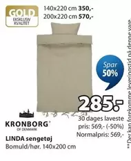 LINDA sengetøj Bomuld/hør