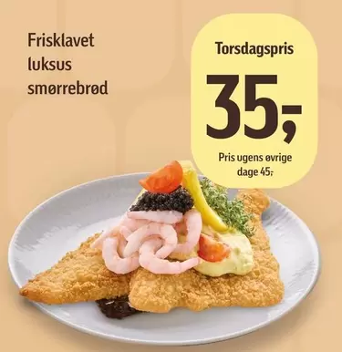 Friskalavet luksus smørrebrød