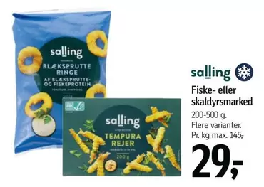 Fiske- eller skaldyrsmarked