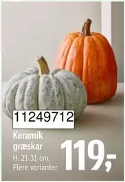 Keramik - græskar 11249712