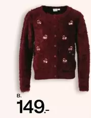 Cardigan with cherries