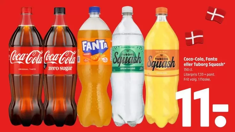 Coca Cola - Coca-Cola, Fanta eller Tuborg Squash