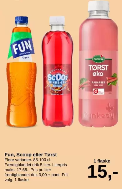 Land - Fun, Scoop eller Tørst