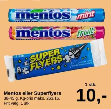 Mentos eller Superflyers