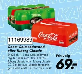 Coca Cola - Coca-Cola sodavand eller Tuborg Classic