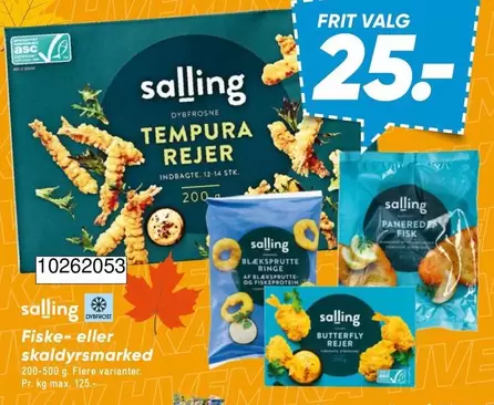 Tempura Rejer / Paneret Fisk / Butterfly Rejer