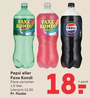 Faxe - Pepsi eller  Kondi