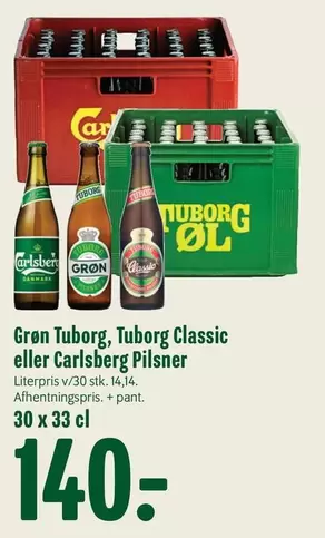 Carlsberg - Grøn Tuborg, Tuborg Classic eller  Pilsner