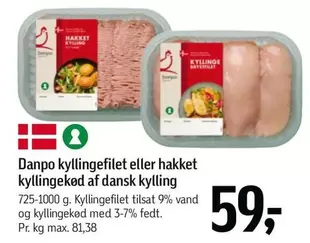 Danpo kyllingefilet eller hakket kyllingekød
