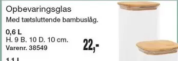 Opbevaringsglas