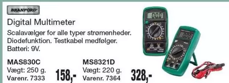 Digital Multimeter MAS830C